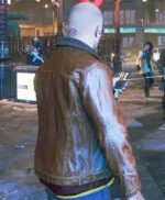 Legion Ian Robshaw Watch Dogs Brown Leather Jacket