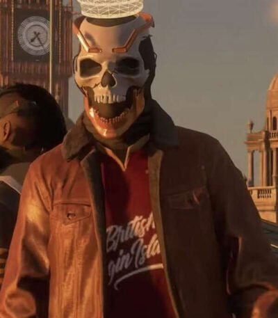 Legion Ian Robshaw Watch Dogs Brown Leather Jacket