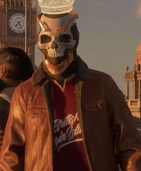 Legion Ian Robshaw Watch Dogs Brown Leather Jacket