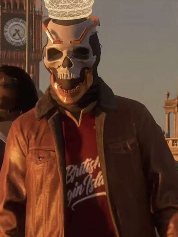 Legion Ian Robshaw Watch Dogs Brown Leather Jacket