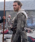 Leif Eriksson Vikings Valhalla Grey Suede Coat