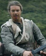 Leif Eriksson Vikings Valhalla Grey Suede Coat