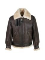 Leon Kennedy Resident Evil 4 Shearling Jacket