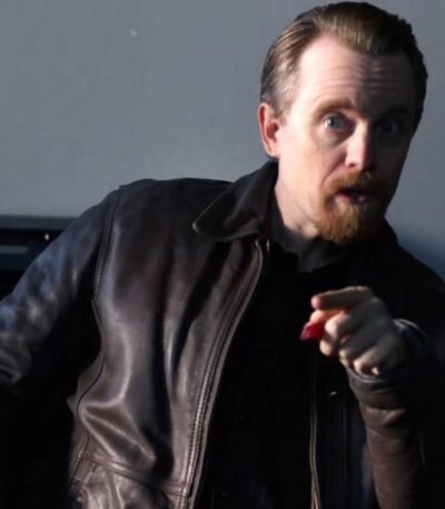 Leslie Peterson Good Girls Leather Brown Jacket