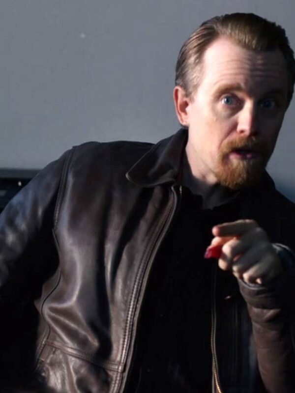 Leslie Peterson Good Girls Leather Brown Jacket