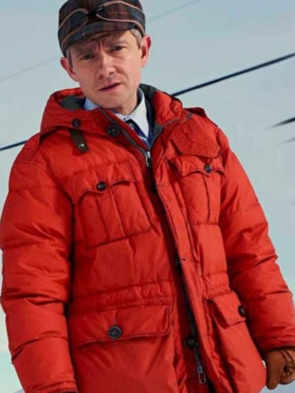 Lester Nygaard Fargo Orange Parachute Jacket