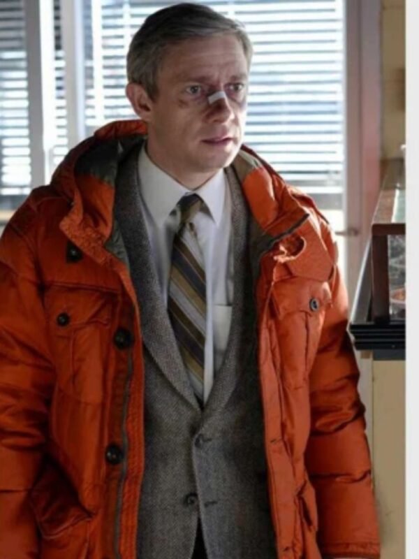 Lester Nygaard Fargo Orange Parachute Jacket