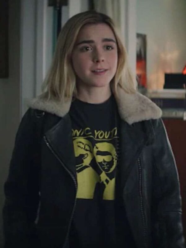 Let It Snow Kiernan Shipka Biker Jacket