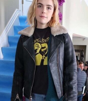 Let It Snow Kiernan Shipka Biker Jacket