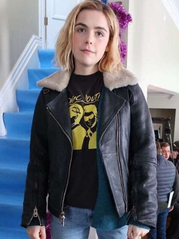 Let It Snow Kiernan Shipka Biker Jacket