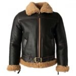 Lewis Battle SF Bomber Shearling Fur Jacket