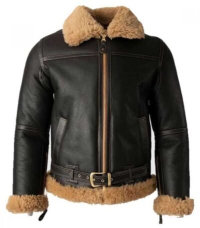 Lewis Battle SF Bomber Shearling Fur Jacket