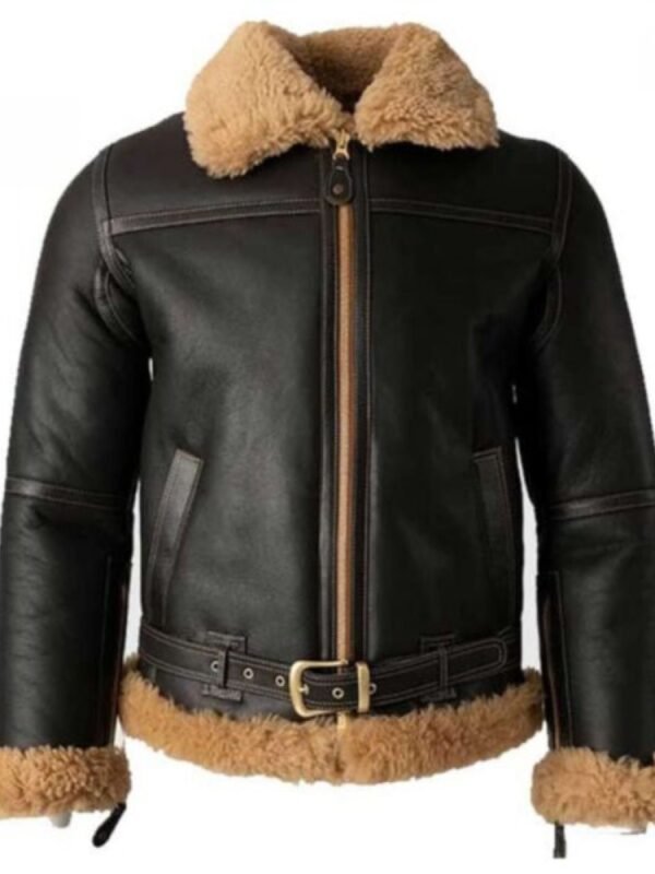 Lewis Battle SF Bomber Shearling Fur Jacket