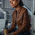 Lift 2024 Gugu Mbatha Raw Brown Jacket