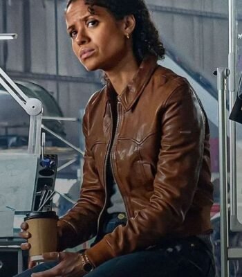 Lift 2024 Gugu Mbatha Raw Brown Jacket