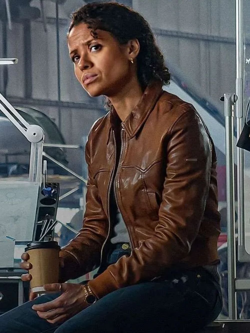 Lift 2024 Gugu Mbatha Raw Brown Jacket Lift 2024 Gugu Mbatha Raw Brown Jacket
