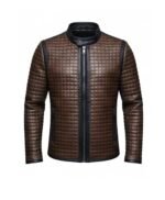 Lionel Messi Quilted Brown Jacket