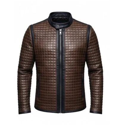 Lionel Messi Quilted Brown Jacket