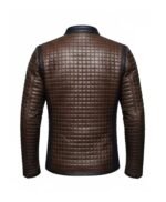 Lionel Messi Quilted Brown Jacket