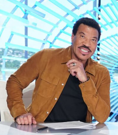 Lionel Richie American Idol Brown Leather Jacket