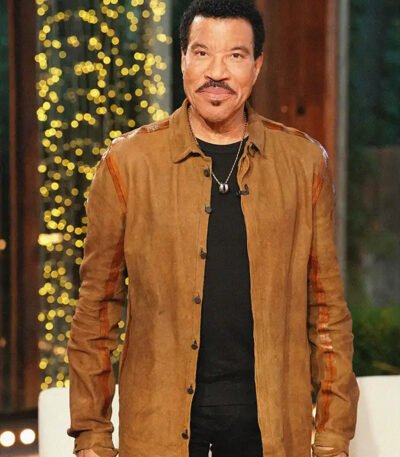 Lionel Richie American Idol Brown Suede Shacket