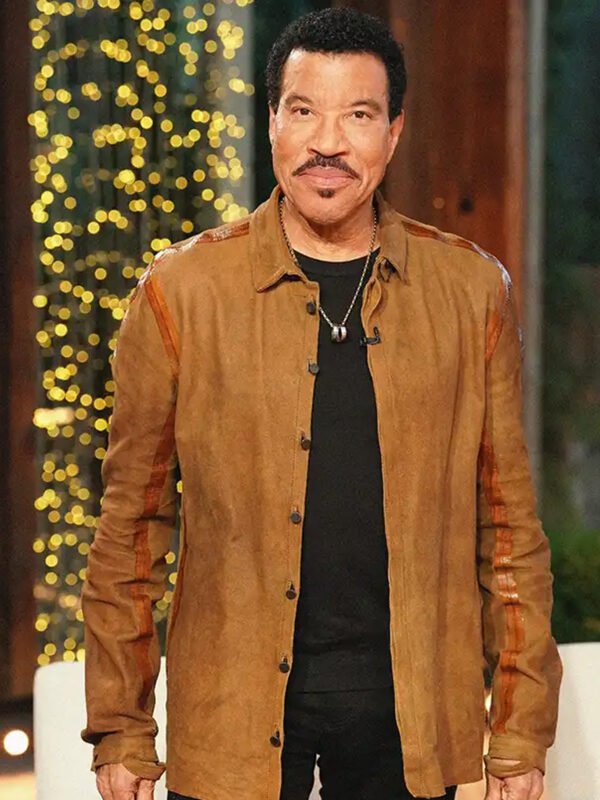Lionel Richie American Idol Brown Suede Shacket
