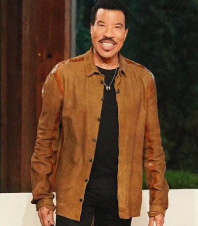Lionel Richie American Idol Brown Suede Shacket