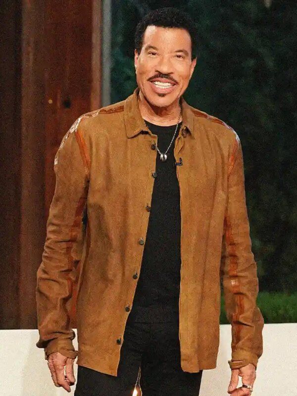 Lionel Richie American Idol Brown Suede Shacket