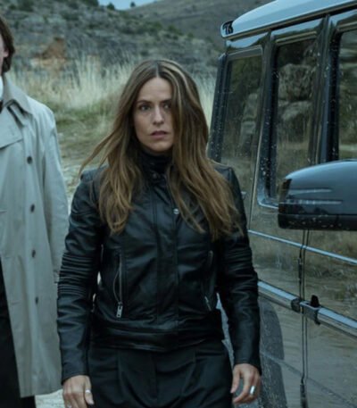 Lisboa Money Heist Black Leather Jacket