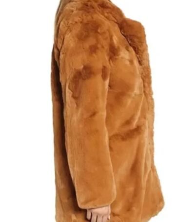 Liza Lapira The Equalizer Brown Faux Fur Coat