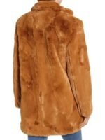 Liza Lapira The Equalizer Brown Faux Fur Coat