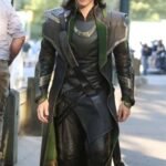 Loki Long Leather Costume Coat