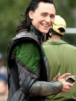 Loki Long Leather Costume Coat
