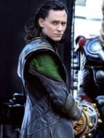 Loki Long Leather Costume Coat