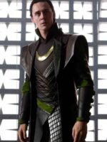 Loki Long Leather Costume Coat