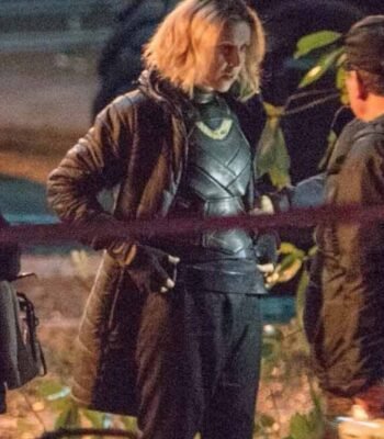 Loki Sophia Di Martino Black Parachute Coat