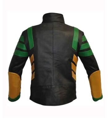 Loki Zipper Closure Leather Jacket