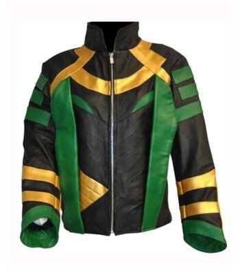Loki Zipper Closure Leather Jacket