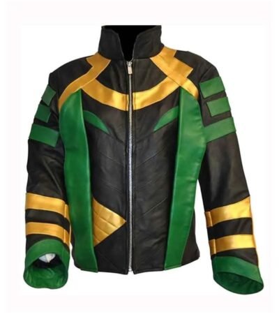Loki Zipper Closure Leather Jacket
