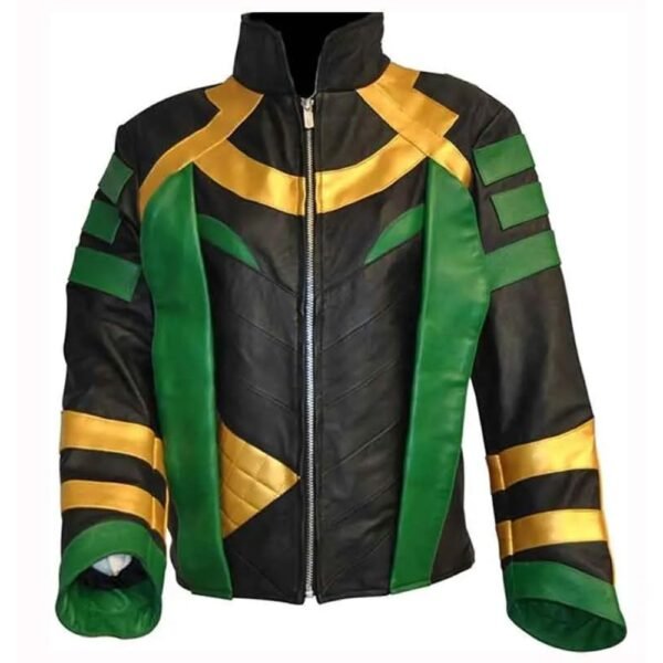 Loki Zipper Closure Leather Jacket