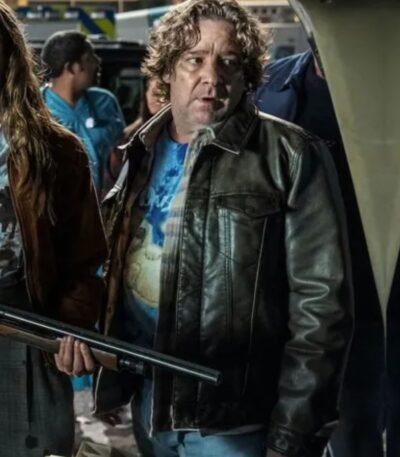 Lonnie Elam Halloween Kills Leather Black Jacket