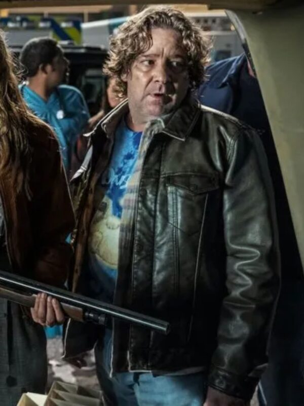 Lonnie Elam Halloween Kills Leather Black Jacket