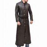Lorenzo Richelmy Marco Polo Leather Trench Coat