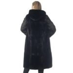 Lori Mink Fur Black Long Coat