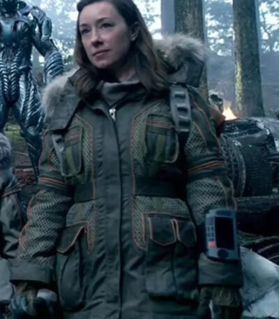 Lost In Space Molly Parker Olive Green Jacket