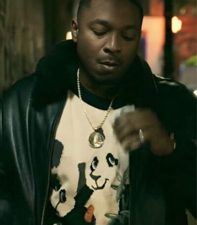 Lou-Lou Power Book III Raising Kanan Black Leather Jacket