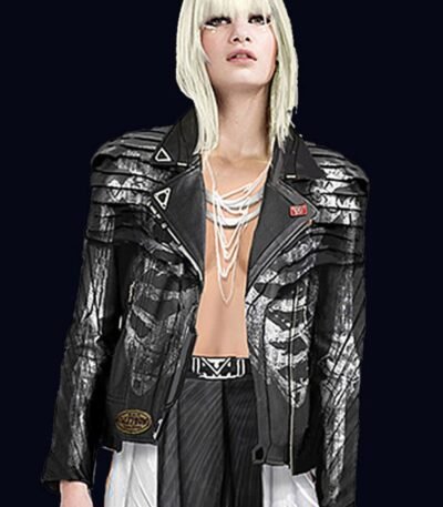 Love Death And Robots Ivrina Black Leather Jacket