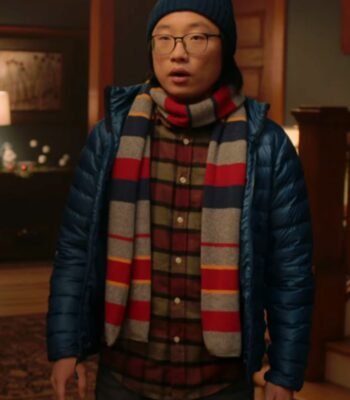 Love Hard Josh Blue Quilted Puffer Jacket