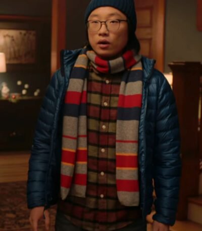 Love Hard Josh Blue Quilted Puffer Jacket