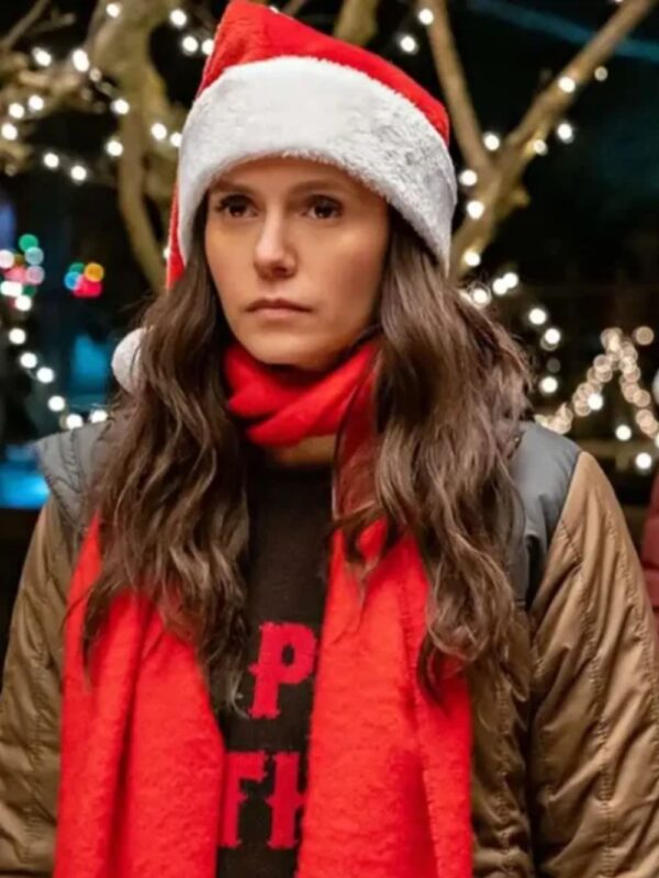 Love Hard Natalie Bauer Brown Puffer Jacket